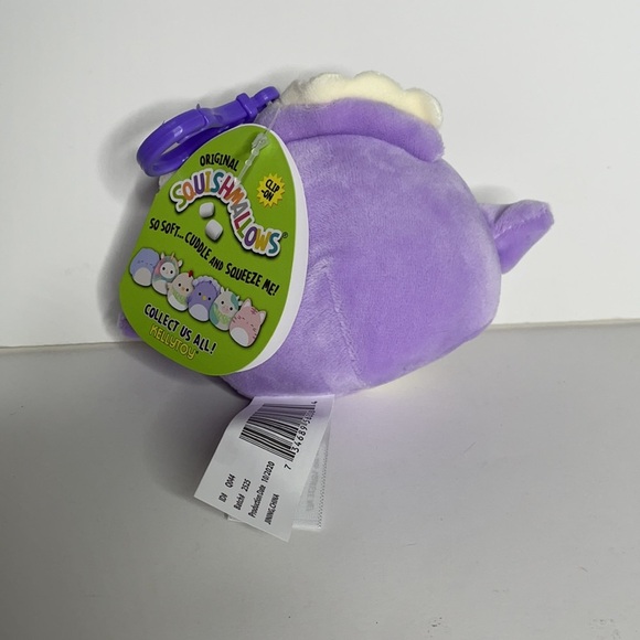 Sqishmallow Elina Purple Bird Keychain NWT 3.5" - Picture 3 of 5